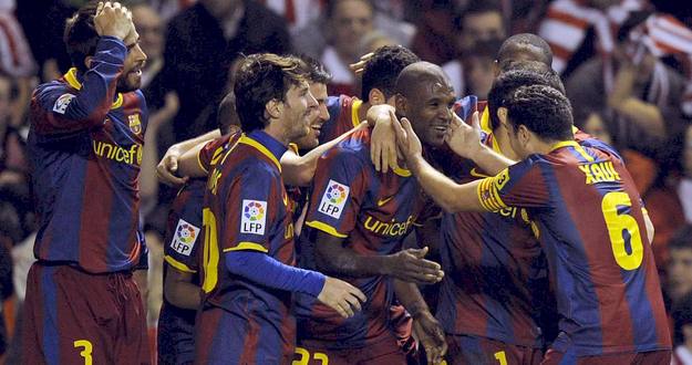 primer gol de abidal con la camiseta blaugrana