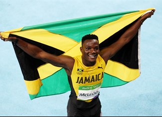 omar mcleod gold medal 110 m hurdles men