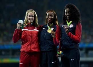 podium 400 m hurdles women