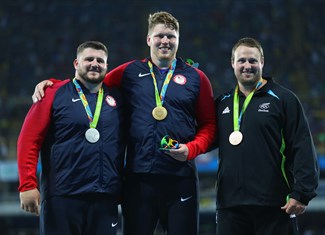 podium shot put men