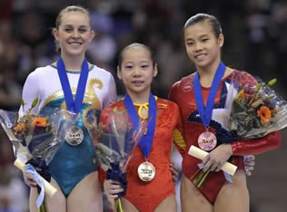 balance beam women podium