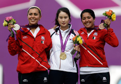 podium archery women