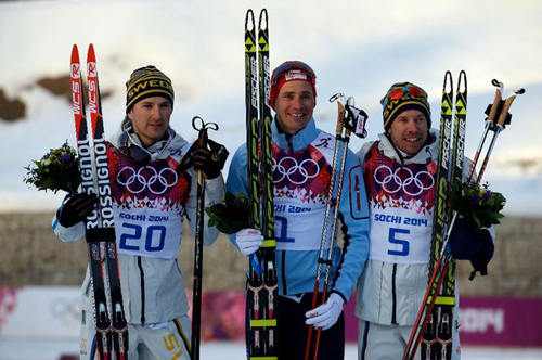 podium prueba sprint masculina