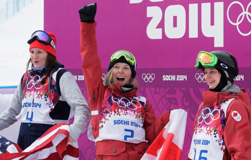 slopestyle ladies podium