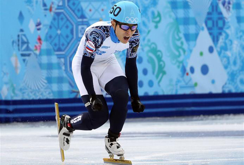 victor an ganador de los 1000 m short track