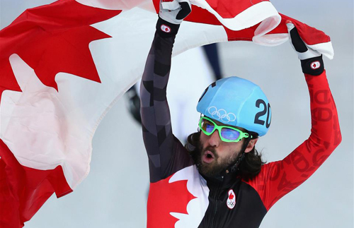 charles hamelin ganador de los 1500 m short track