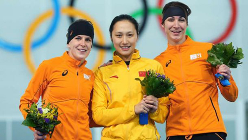podio 1.000 m. femenino