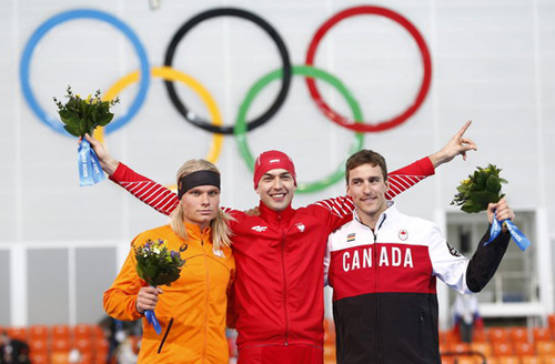 podio 1.500 m. masculino