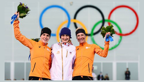 podio 500 m. femenino