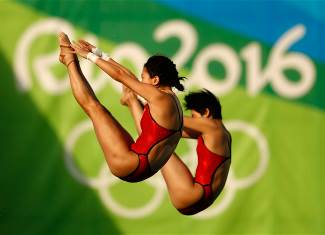 chen ruolin & liu  huixiagold medal 10m platform synchro