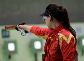zhang mengxue gold medal 10m air pistol